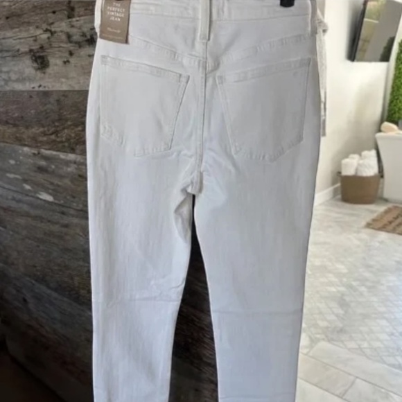 Madewell The Perfect Vintage Jean Tile White | High-Rise Straight Leg | Size 23 - Picture 2 of 11